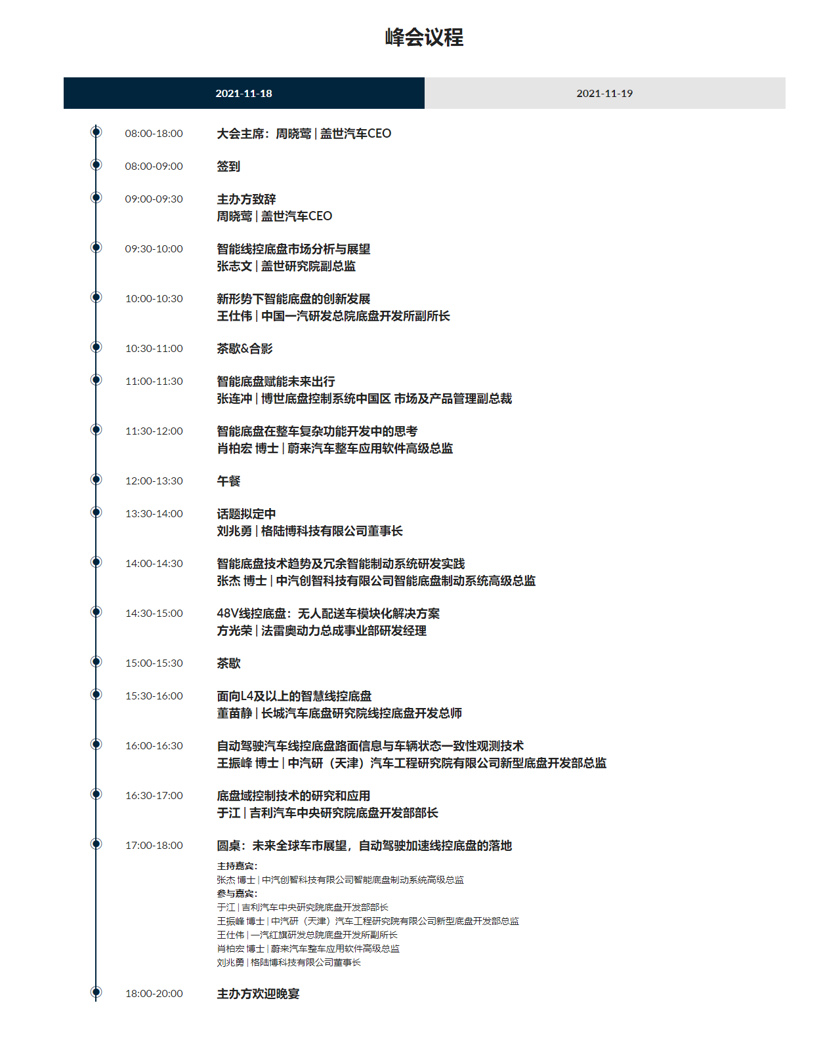 开幕在即 | 2021中国汽车智能底盘大会